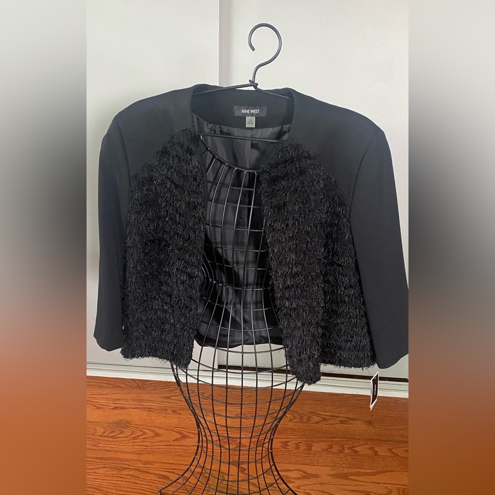 Chic Black Textured Jacket